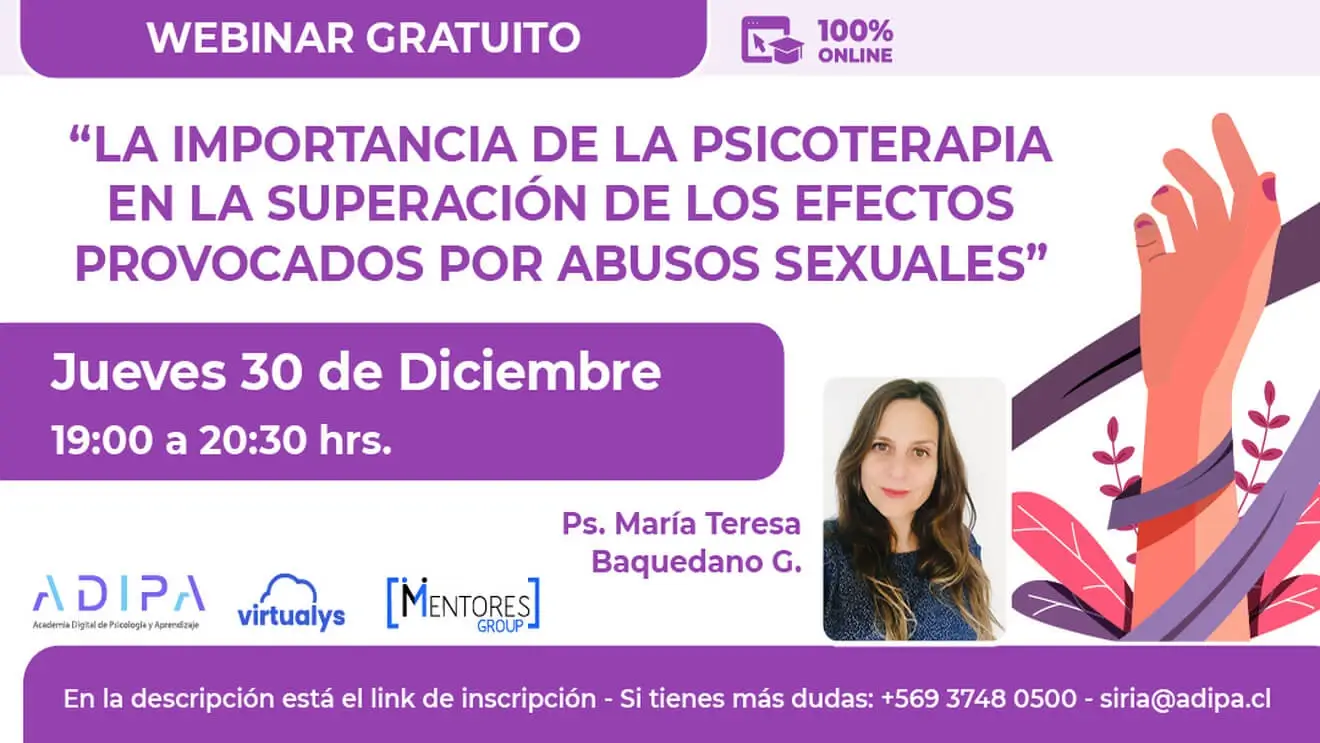 Seminario: La importancia de la Psicoterapia en la superación de los efectos provocados por abusos sexuales - Adipa